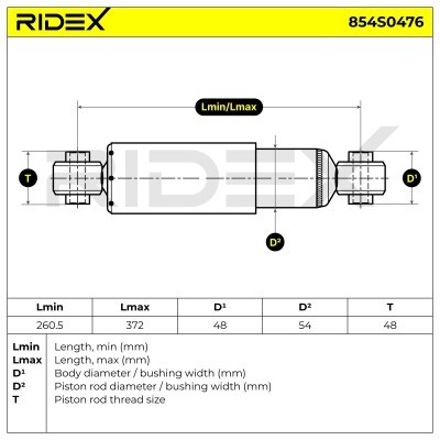Amortyzator RIDEX 854S0476 854S0476 - foto 8