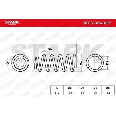 Sprężyna Zawieszenia Stark SKCS-0040157 SKCS-0040157 - foto 6