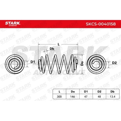 Sprężyna Zawieszenia Stark SKCS-0040158 SKCS-0040158 - foto 6