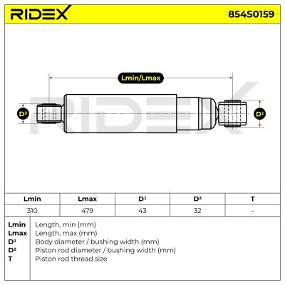 Amortyzator RIDEX 854S0159 854S0159 - foto 13