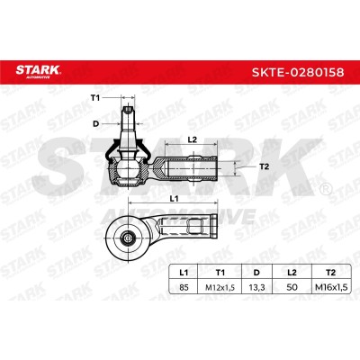 Końcówka drążka kierowniczego Stark SKTE-0280158 SKTE-0280158 - foto 5