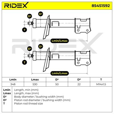 Amortyzator RIDEX 854S1592 854S1592 - foto 4