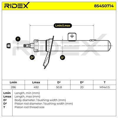 Amortyzator RIDEX 854S0714 854S0714 - foto 8