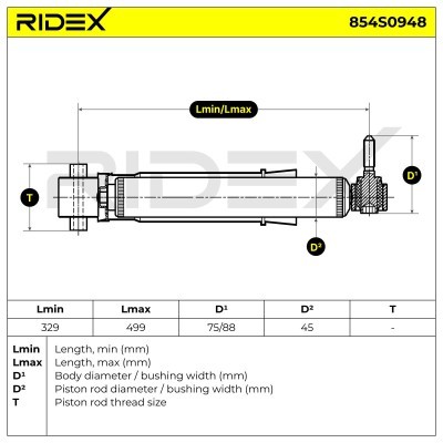 Amortyzator RIDEX 854S0948 854S0948 - foto 5
