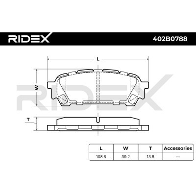 Klocki hamulcowe RIDEX 402B0788 402B0788 - foto 9