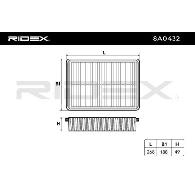 Filtr Powietrza RIDEX 8A0432 8A0432 - foto 4