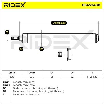 Amortyzator RIDEX 854S2408 854S2408 - foto 7