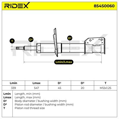 Amortyzator RIDEX 854S0060 854S0060 - foto 3