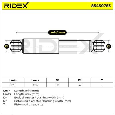 Amortyzator RIDEX 854S0783 854S0783 - foto 7