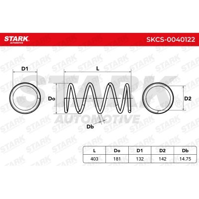 Sprężyna Zawieszenia Stark SKCS-0040122 SKCS-0040122 - foto 4