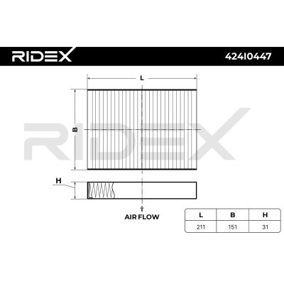 Filtr Kabinowy RIDEX 424I0447 424I0447 - foto 6