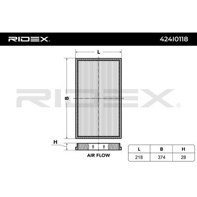 Filtr Kabinowy RIDEX 424I0118 424I0118 - foto 4