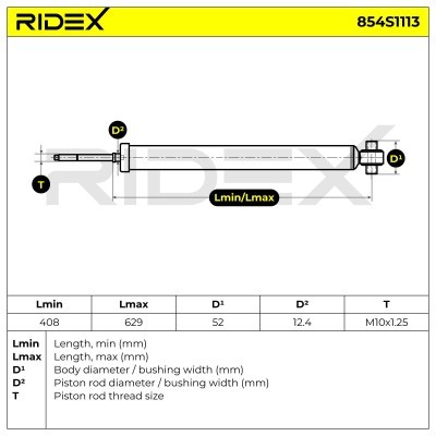 Amortyzator RIDEX 854S1113 854S1113 - foto 8