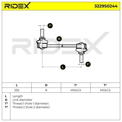 Łącznik Stabilizatora RIDEX 3229S0244 3229S0244 - foto 5
