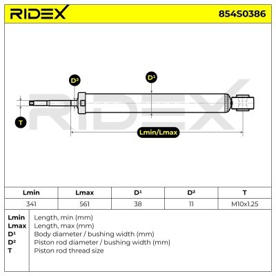 Amortyzator RIDEX 854S0386 854S0386 - foto 8