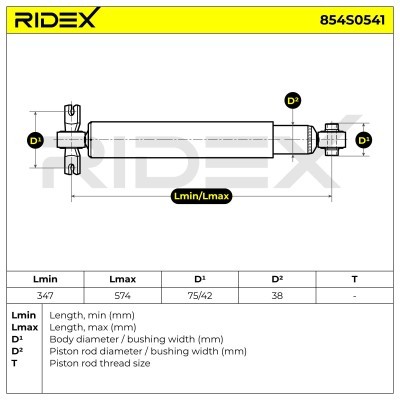 Amortyzator RIDEX 854S0541 854S0541 - foto 7