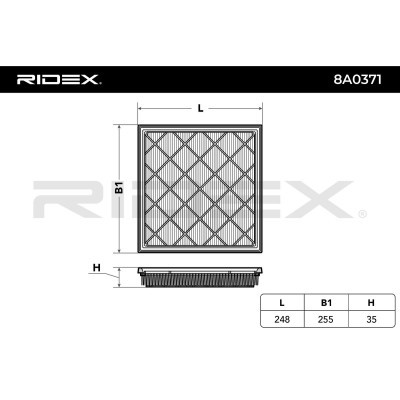 Filtr Powietrza RIDEX 8A0371 8A0371 - foto 3
