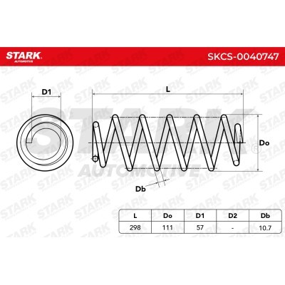 Sprężyna Zawieszenia Stark SKCS-0040747 SKCS-0040747 - foto 5