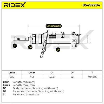 Amortyzator RIDEX 854S2294 854S2294 - foto 6