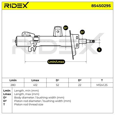 Amortyzator RIDEX 854S0295 854S0295 - foto 6