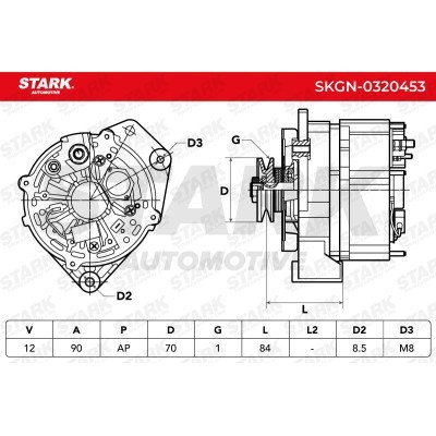 Alternator Stark SKGN-0320453 SKGN-0320453 - foto 3