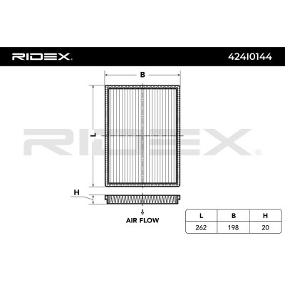 Filtr Kabinowy RIDEX 424I0144 424I0144 - foto 2