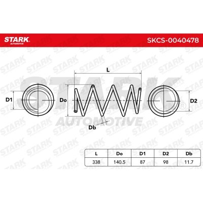 Sprężyna Zawieszenia Stark SKCS-0040478 SKCS-0040478 - foto 4
