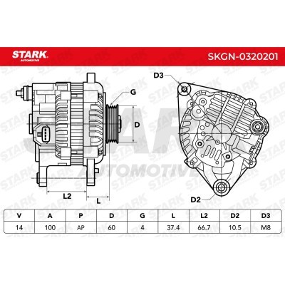 Alternator Stark SKGN-0320201 SKGN-0320201 - foto 3