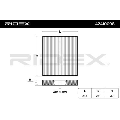 Filtr Kabinowy RIDEX 424I0098 424I0098 - foto 2