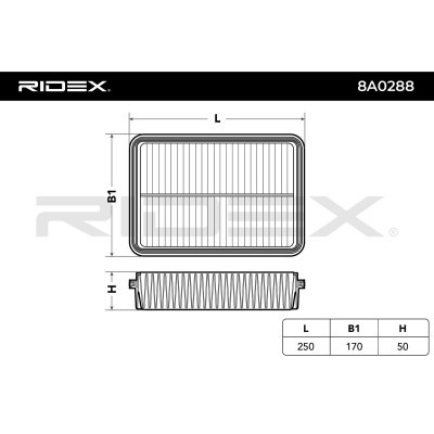 Filtr Powietrza RIDEX 8A0288 8A0288 - foto 6