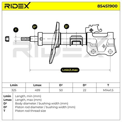 Amortyzator RIDEX 854S1900 854S1900 - foto 6