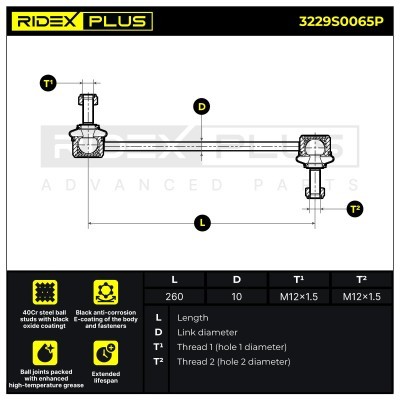 Łącznik Stabilizatora RIDEX 3229S0065P 3229S0065P - foto 9