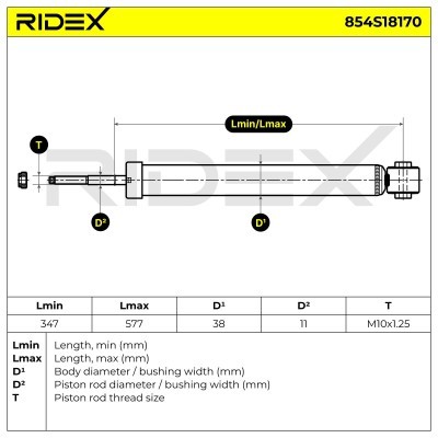 Amortyzator RIDEX 854S18170 854S18170 - foto 7