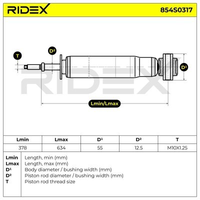 Amortyzator RIDEX 854S0317 854S0317 - foto 6