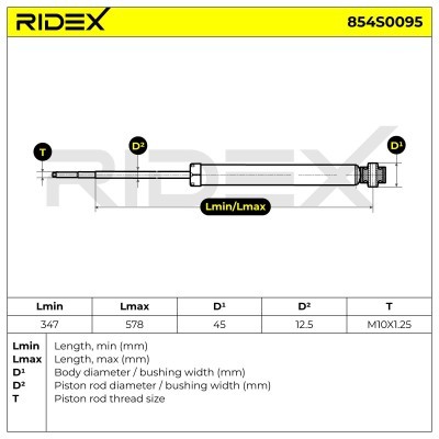 Amortyzator RIDEX 854S0095 854S0095 - foto 9