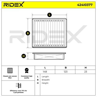 Filtr Kabinowy RIDEX 424I0377 424I0377 - foto 6