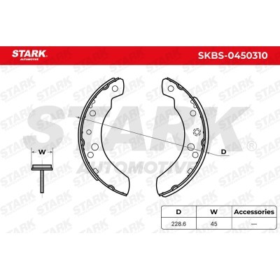 Klocki hamulcowe Stark SKBS-0450310 SKBS-0450310 - foto 5