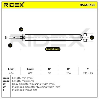 Amortyzator RIDEX 854S1325 854S1325 - foto 4
