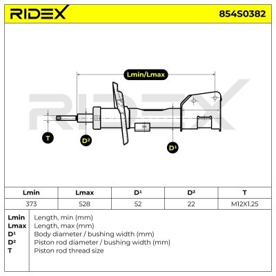 Amortyzator RIDEX 854S0382 854S0382 - foto 8