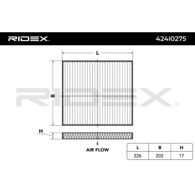 Filtr Kabinowy RIDEX 424I0275 424I0275 - foto 2