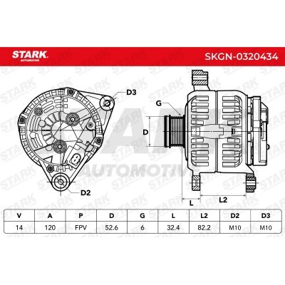 Alternator Stark SKGN-0320434 SKGN-0320434 - foto 7