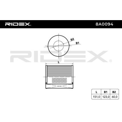 Filtr Powietrza RIDEX 8A0094 8A0094 - foto 6