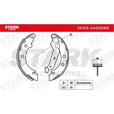 Klocki hamulcowe Stark SKBS-0450089 SKBS-0450089 - foto 4