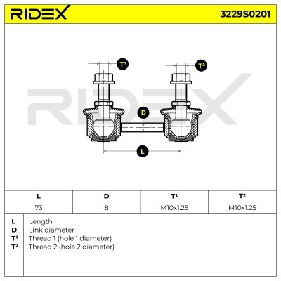 Łącznik Stabilizatora RIDEX 3229S0201 3229S0201 - foto 7