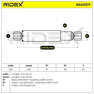 Amortyzator RIDEX 854S1517 854S1517 - foto 6