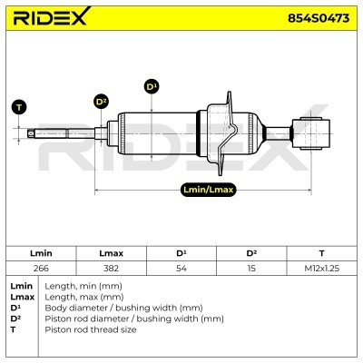 Amortyzator RIDEX 854S0473 854S0473 - foto 8
