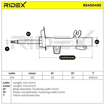 Amortyzator RIDEX 854S0495 854S0495 - foto 8