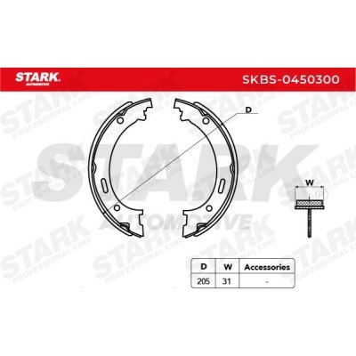 Klocki hamulcowe Stark SKBS-0450300 SKBS-0450300 - foto 5