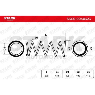 Sprężyna Zawieszenia Stark SKCS-0040423 SKCS-0040423 - foto 5