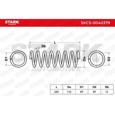 Sprężyna Zawieszenia Stark SKCS-0040379 SKCS-0040379 - foto 4